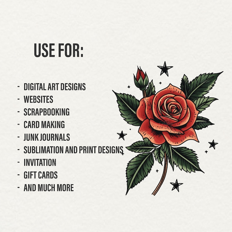 Old school Tattoo Clipart, 45 png traditional tattoo art, retro tattoo graphics, vintage tattoo png, transparent background, commercial use, red rose tattoo, skull tattoo, Tiger tattoo, mermaid tattoo, girl tattoo, cat tattoo, flower peony tattoo