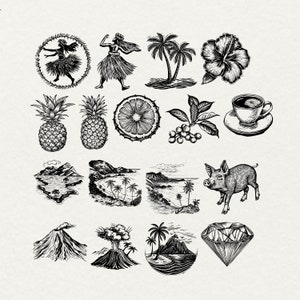 Hawaii svg bundle, hawaii png bundle, aloha svg hawaii shirt design, travel clipart beach cut files surfing vector, palm tree commercial use, hawaii quotes, hawaii flower png, dance clip art, silhouette volcano, island ocean svg, digital art