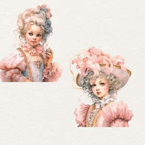 Watercolor Princess Clipart Clip Art, 16 PNG Pink Princess Clipart ...