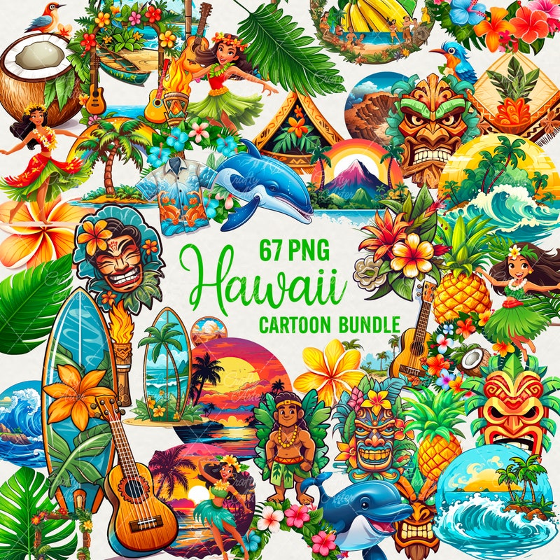 Hawaii Clip Art - Etsy