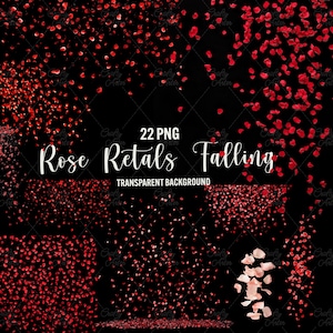 落ちる花びらのオーバーレイ、赤いバラの花びらのPNG、バレンタインオーバーレイ、Photoshopオーバーレイ、結婚式のオーバーレイ、ロマンチックな背景の商用利用