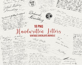 Vintage Handschrift Overlays: PNGs in Sepia für kommerzielle Nutzung