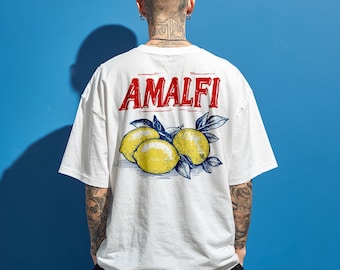Diseño de camiseta "Limones de Amalfi": Verano italiano (PNG, PDF, uso comercial, descarga digital)