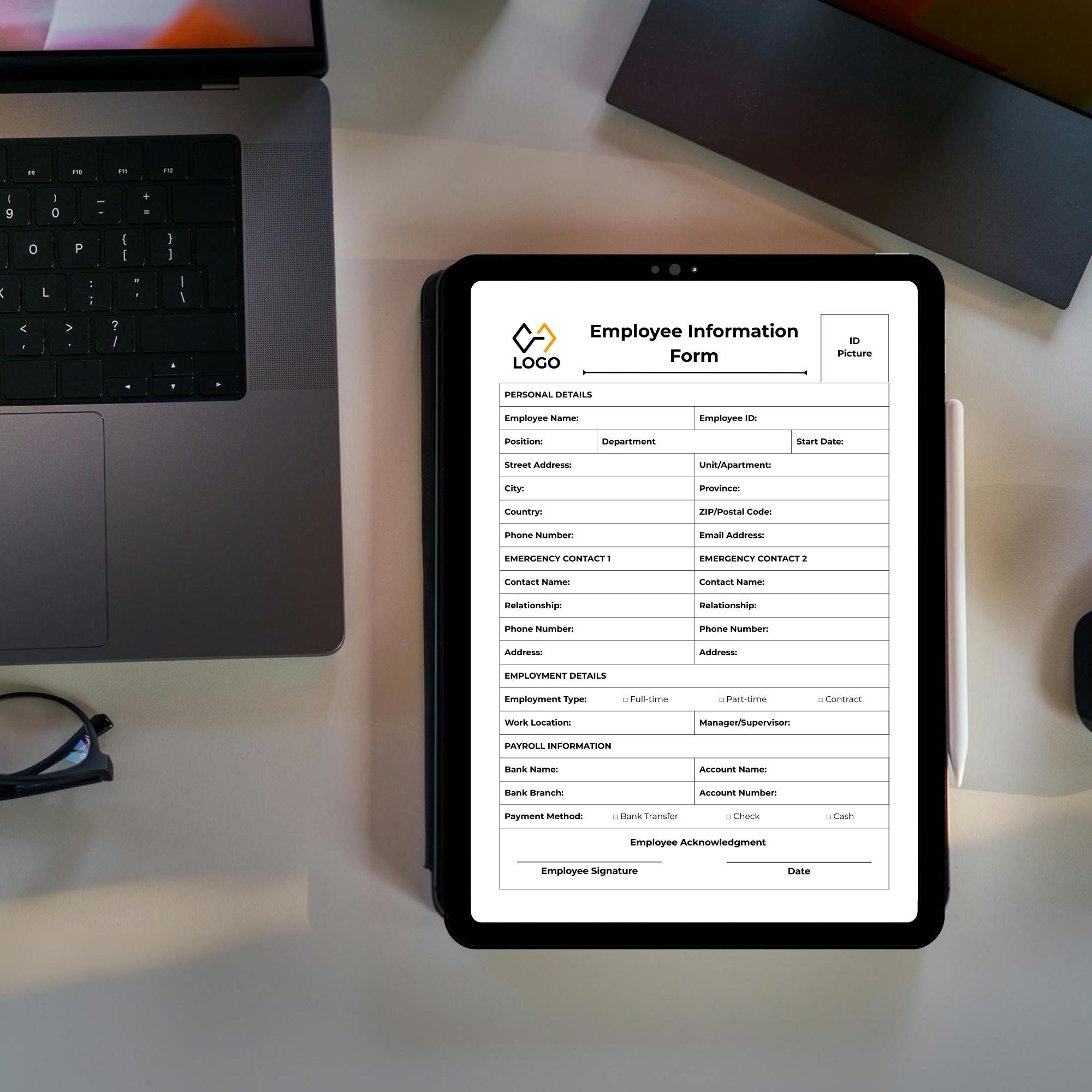 Employee Information Form Template - Etsy