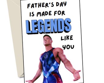 Legend Father's Day Card Gladiators Cards Fathers Day Is Made For Legends Like You FIRST  CLASS