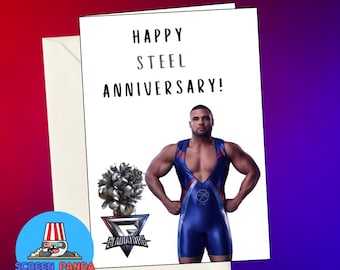 Unusual Steel 11th Anniversary Card, From Gladiators, Anniversary Cards For Married Couples