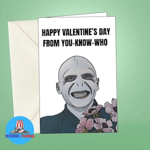 Voldemort Valentijnsdagkaart, Harry Potter Valentijnskaarten, Funny Valentine, You Know Who
