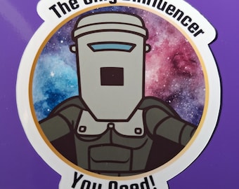 Count Binface Sticker Funny Viral Stickers Of Bin Face The Only Binfluencer You Need Decal