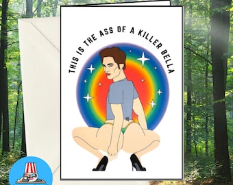 Funny Twilight Birthday Card: Edward Cullen Fan Art, Team Ed Twilight Saga Cards
