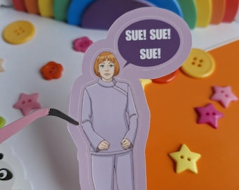 Ann Droid Sticker Linda From AnnDroid Repeating Sue! Viral Funny Sticker Ideal For Fans