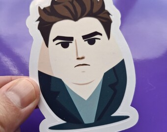 Eggward Twilight Sticker Funny Edward Stickers From The Twilight Movies Egg Meme Shiny Decal
