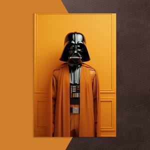 Série Orange Star Wars | Carte postale de Dark Vador | Les oranges sont saines