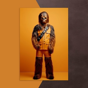 Serie arancione di Star Wars | Cartolina Chewie | Le arance sono salutari