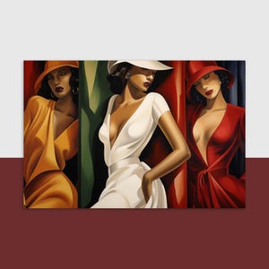 Cartolina Art Déco femminista – Cartolina vintage per donne forti – Arte dell'emancipazione – Regalo per femministe
