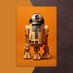 Star Wars Orange Serie | R2D2 Postkarte | Orangen sind Gesund