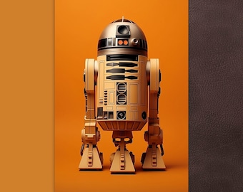 Star Wars Orange Series | R2D2 Postcard | Orange is Healthy