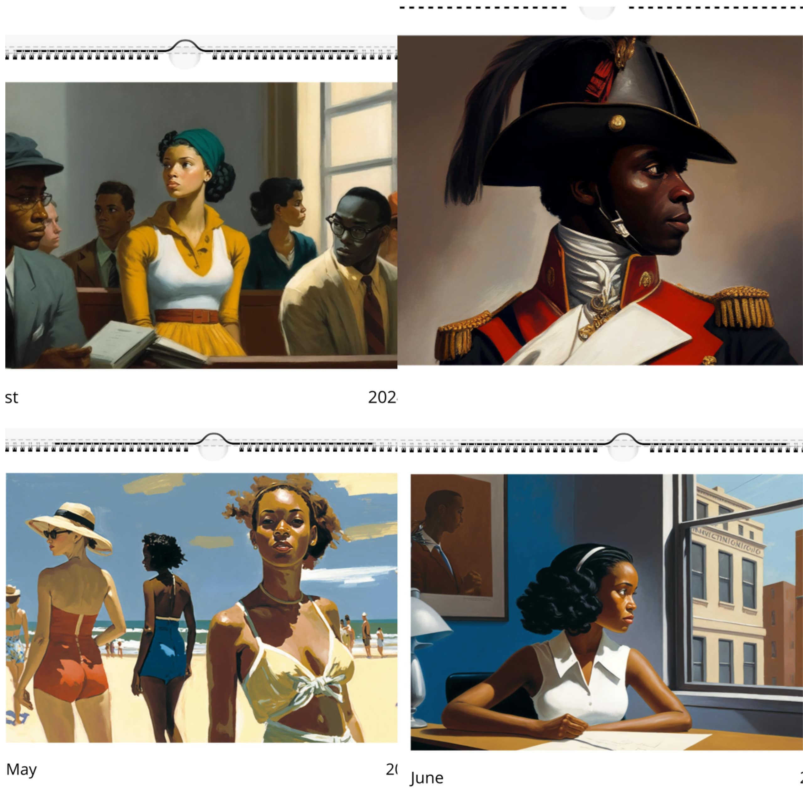 Edward Hopper Calendar 2025 POC Art Calendar Birthday Present 2025