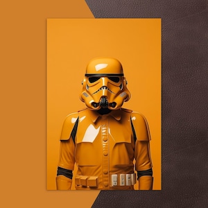 Série Laranja de Star Wars | soldado de tempestade cartão postal | Laranjas são saudáveis