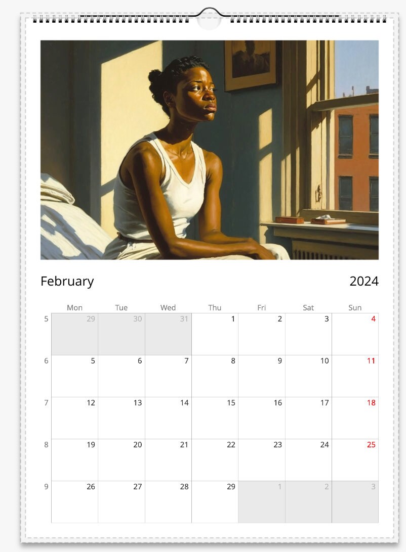 Edward Hopper Calendar 2025 POC Art Calendar Birthday Present 2025