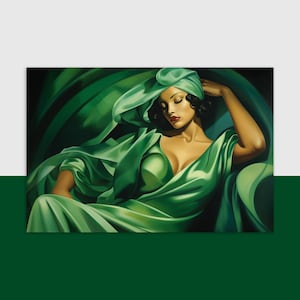 Feministische Art Deco-ansichtkaart – Vintage kaart voor sterke vrouwen – Empowermentkunst – Cadeau voor feministen