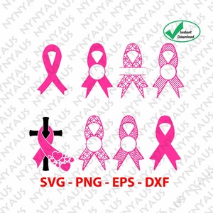 Cancer ruban SVG/ruban contour SVG/conscience ruban SVG/ruban vecteur/cancer sensibilisation ruban Png/Cancer ruban Png/sein Cancer Svg