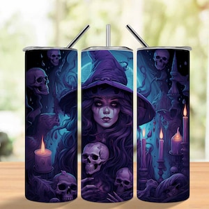 Tarot Cards 20 oz Skinny Tumbler Sublimation Design Descarga digital PNG Instant DIGITAL ONLY, Celestial Tumbler, Witchy Vibes Tumbler