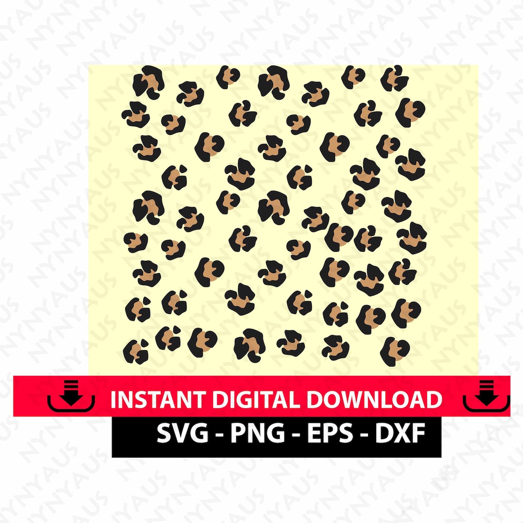 Leopard Print Pattern Svg, Leopard Pattern Svg Repeating Pattern ...