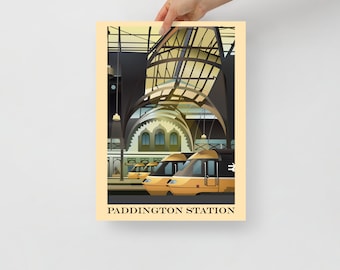 Intercity 125 Poster, Paddington Station London Landmark, Railway/train Collectibles.