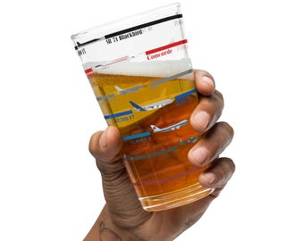 Szklanka do piwa w kształcie samolotu: prezent dla entuzjasty lotnictwa, Concorde, Blackbird, projekt A380