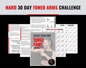 30 Day Toned Arms Challenge - Printable Workout Plan (Digital Download)