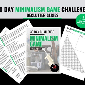 Transformeer uw huis met onze 30 dagen durende Minimalism Game Declutter Challenge - afdrukbare PDF voor blijvende resultaten