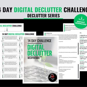 14 Day Digital Declutter Challenge: Cleanse Your Digital Life with our Printable PDF