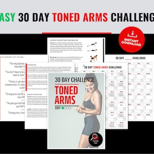 Transform Your Arms with Our 30-Day Printable Challenge: Build Strong & Toned Arms with Easy Home Workouts - No Equipment Needed PDF Plan
