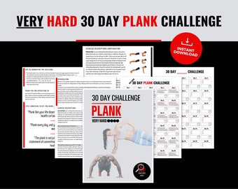 30 Day Plank Challenge – Advanced Core Workout (Printable)