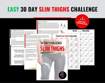 Achieve Your Dream Figure with Our Printable 30 Day Slim Thighs Challenge for Women