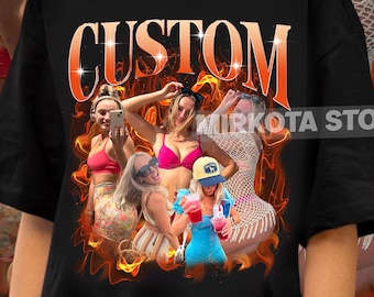 Personaliza tu propia camiseta pirata, camiseta retro personalizada de rap pirata, camiseta pirata personalizada, personaliza tu foto, inserta tu diseño, camiseta gráfica vintage de los años 90