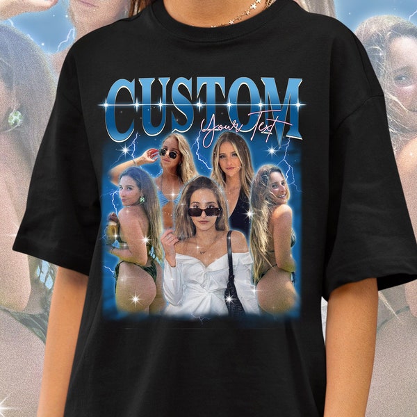 Personaliza tu propia camiseta pirata, camiseta retro personalizada de rap pirata, camiseta pirata personalizada, personaliza tu foto, inserta tu diseño, camiseta gráfica vintage de los años 90