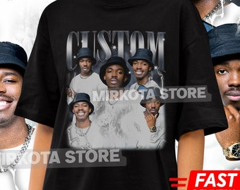Custom Bootleg Rap Tee: Personalized Photo Vintage T-Shirt