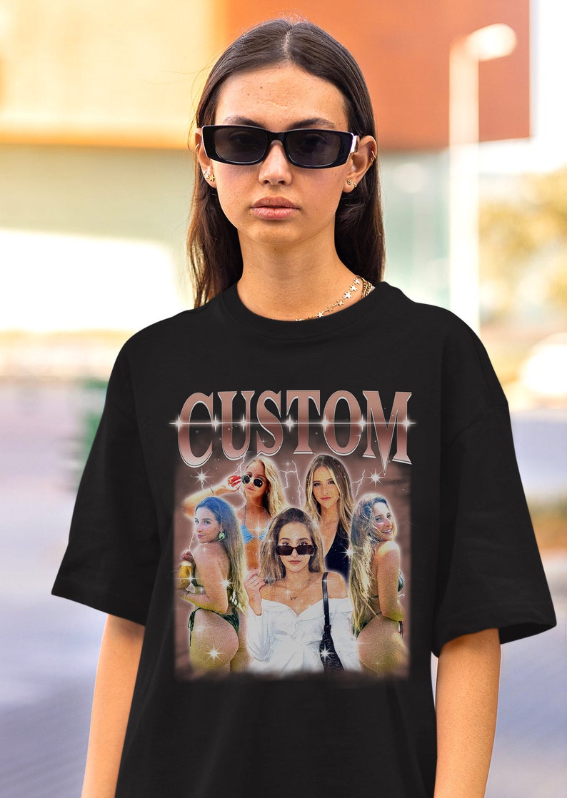 Personaliza tu propia camiseta pirata, camiseta retro personalizada de rap pirata, camiseta pirata personalizada, personaliza tu foto, inserta tu diseño, camiseta gráfica vintage de los años 90 imagen 6