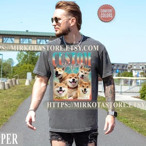 Comfort Colors Custom Bootleg Rap PET Shirt, Custom Pet, Personalized Pet Tee, Dog Bootleg Shirt, Your Own Bootleg Your Design Custom Design