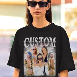 Personaliza tu propia camiseta pirata, camiseta retro personalizada de rap pirata, camiseta pirata personalizada, personaliza tu foto, inserta tu diseño, camiseta gráfica vintage de los años 90 imagen 7