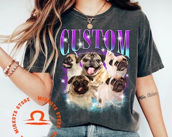 Comfort Colors Custom Pet Shirt: Bootleg Rap Tee Design