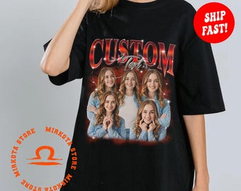Custom Your Own Bootleg Tee, Retro Custom Bootleg Rap Tee, Custom Bootleg, Custom Your Photo, Insert Your Design, Bootleg Gift, Dog Shirt