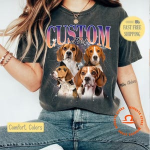 Chemise PET personnalisée Comfort Colors Bootleg Rap, animal de compagnie personnalisé, t-shirt personnalisé pour animal de compagnie, chemise bootleg pour chien, votre propre bootleg votre design design personnalisé