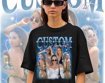 Custom Your Own Bootleg Tee, Retro Custom Bootleg Rap Tee, Custom Bootleg, Custom Your Photo, Insert Your Design, Vintage Graphic 90s Tshirt