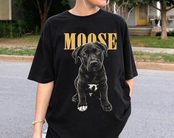 Custom Pet Photo And Name Shirt,Personalized Comfort Colors Pet Shirt,Customized Picture Dog Shirt,Dog Lover Gift,Cat Mom Gift,Pet Loss Gift