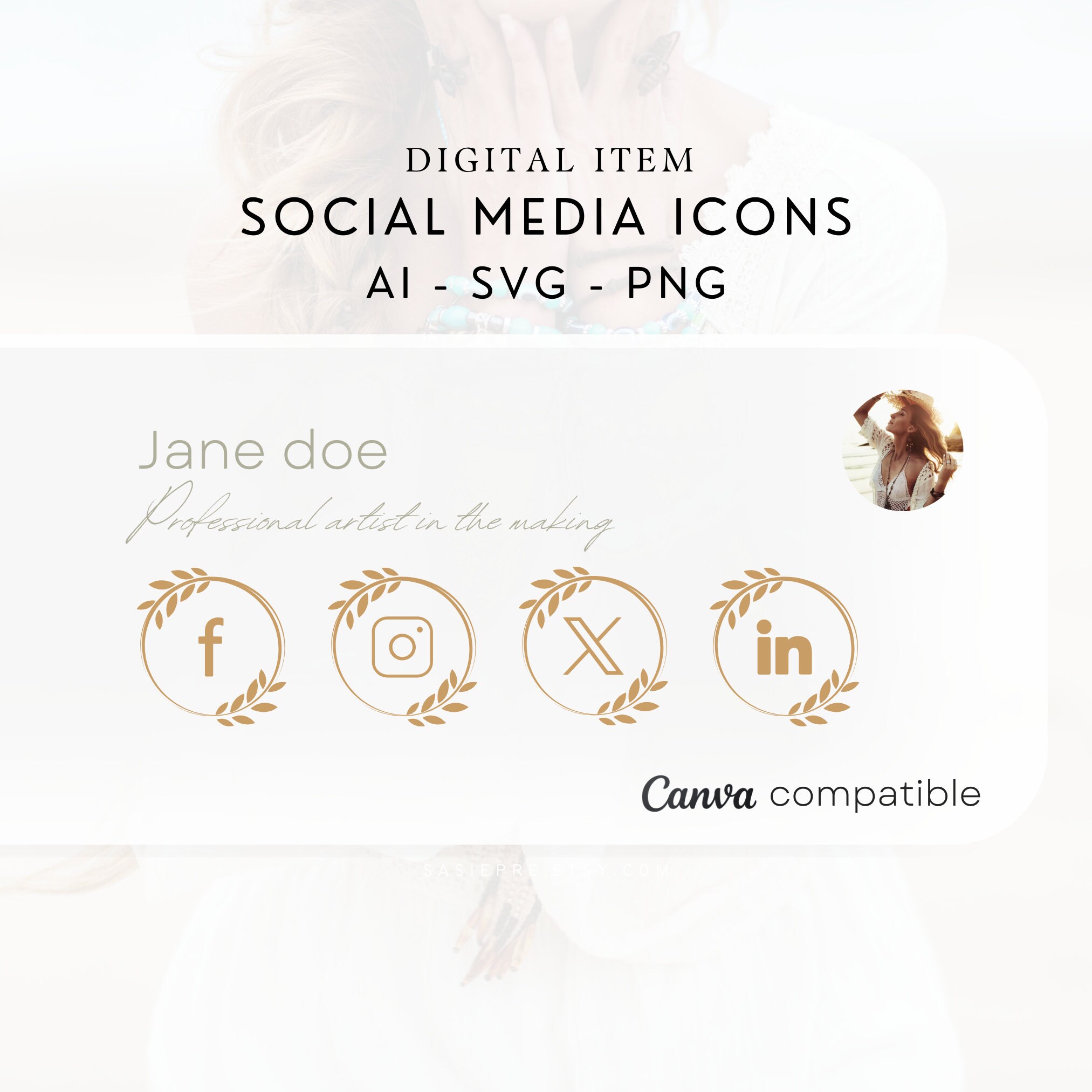 Social Media Logo Sticker for iOS & Android