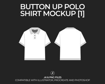 Polo Shirt Vector Mockup - Fashion Tech Pack (Digital File)
