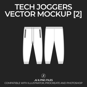 Tech Joggers Vector Mockup: Fashion Tech Pack (Digital File)