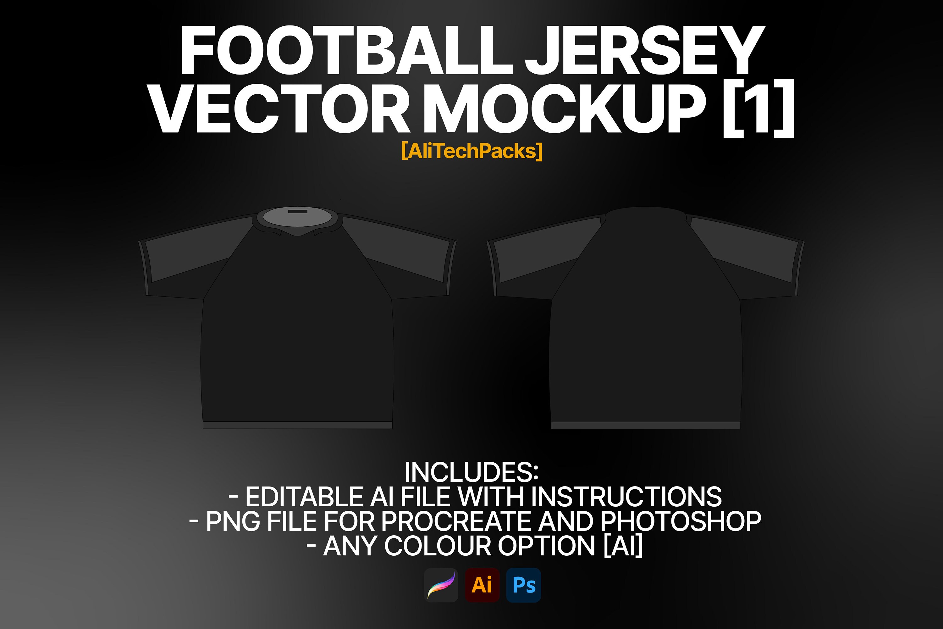 Football Soccer Jersey Vector Mockup Streetwear and Fashion Etsy UK